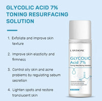 Glycolic Acid 7% Toning Resurfacing Solution Acne Cleanser Fades Dark Spots