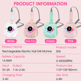 Professional 45000 RPM Rechargeable Nail Drill Machine