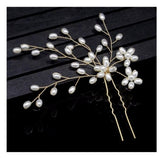 Elegant Bridal Hair Accessories - 3 Piece Faux Pearl on Branches (Wedding Hair Pins)