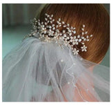 Elegant Bridal Hair Accessories - 3 Piece Faux Pearl on Branches (Wedding Hair Pins)