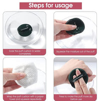 How to use wet dry sponge air cushion?