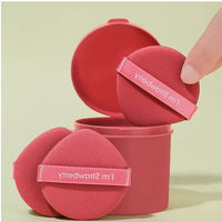 Container Wet and Dry Dual Use Makeup Sponge Puff (7 Pieces)