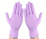 Light Purple nitrile examination gloves for medical professionals