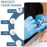 Various Colors Nitrile Examination Gloves (Medium - 10 Pack)