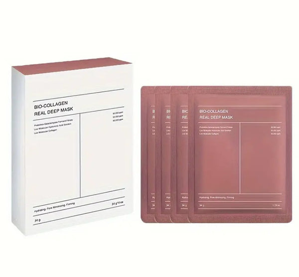 Bio-Collagen Real Deep Mask packaging for hydrating moisturizing and rejuvenated skin