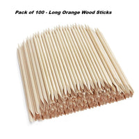 Orange Wood Sticks for Nails (Long)