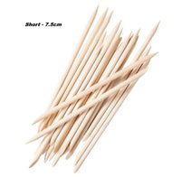 7.5cm length Short orange wooden sticks for professional acrylic nails