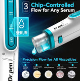 Hydrapen H6 by Dr. Pen device with chip-controlled flow for serum. 