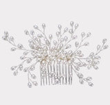 Faux Pearl Hair Pins on a Silver Branch