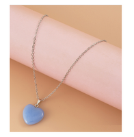 Glow in the Dark Heart Shaped Pendant Necklace