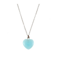 Glow in the Dark Heart Shaped Pendant Necklace