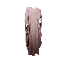 Open front Kimono Style Abaya with Pearl Studs (Free Size)