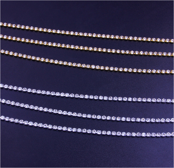 Diamante 3 Tier Waist Chain Belt and 3 ml Grandeur Oil Perfume Gift