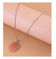 Glow in the Dark Heart Shaped Pendant Necklace