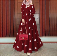 Modest Fashionable Polka Dot Dress