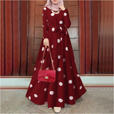 Modest Fashionable Polka Dot Dress