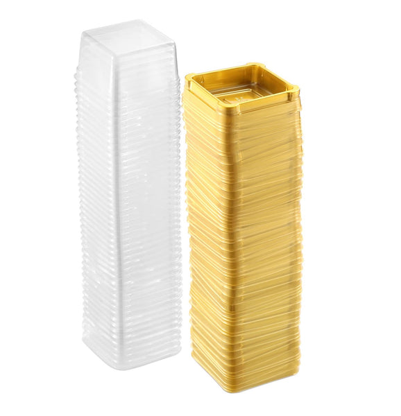 Grandeur Square Mini Cake, Macaroon or Biscuit Container