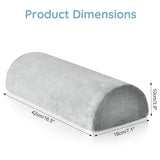 Half Moon Memory Foam Body Cushion - Ergonomic Body Support Cushion