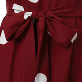 Modest Fashionable Polka Dot Dress