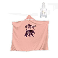 Hooded Cape Blanket - Mama Bear & 3ml Grandeur EDP