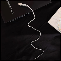 Snake Hair Clip & Rhinestone Chain with 12 Grandeur Bobby Pins