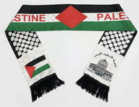 Palestine Neck Satin Feel Scarf - Polyester Blend
