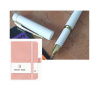 Grandeur Pen & Pink A7 Notebook