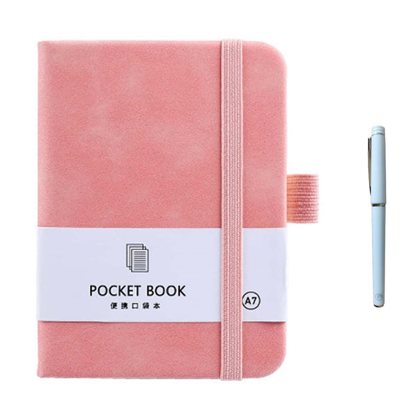 Grandeur Pen & Pink A7 Notebook