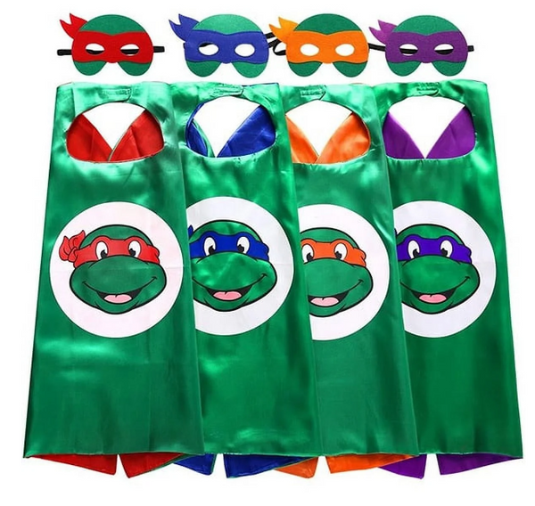 Teenage Mutant Ninja Turtle Cape & Mask (Superhero Cape and Mask Set)
