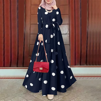 Modest Fashionable Polka Dot Dress