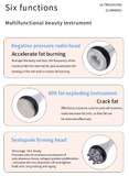 6 In 1 40K Ultrasonic Slimming and Cavitation Laser Lipo Machine (SAHPRA Approved Machine)