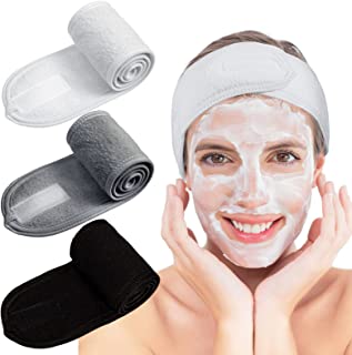 Adjustable Spa Facial Head Wrap (Pack of 3) - Spa headband