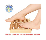 Wooden Dual Roller Foot Massager