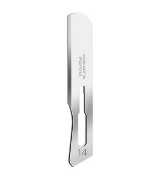 Single Swann Morton No.14 Blade