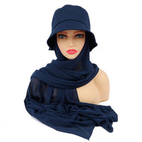 Bucket Hat with Attached Hijab