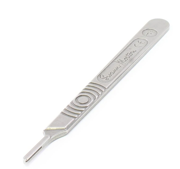 Swann Morton Handle no.3 (Dermaplaning) - Professional Stainless Steel Handle