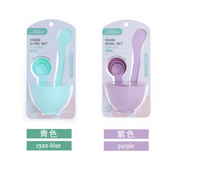 Facial Mask Mixing Bowl Set (Bowl with measuring spoons, mixing spatula and brush)